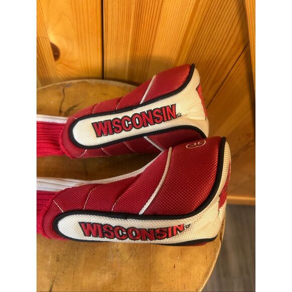 WISCONSIN BADGERS X & 3 Fairway Hybrid Driver Golf Head Covers (5572) - Picture 2 of 8